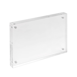 Magnet-Fotorahmen für Format DIN A5 aus Acrylglas, Dicke 15mm