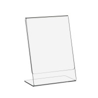 L-Aufsteller / L-Steller / Preishalter aus Acrylglas für DIN-Formate